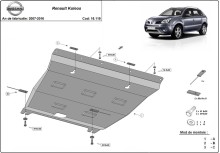 Stahl Unterfahrschutz für Motor Renault Koleos - Vers 2.0 (2007-2016)