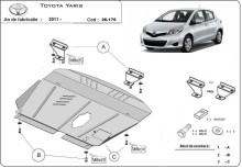 Stalowa Osłona pod silnik Toyota Yaris (2011-2020) EAN