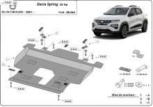 Stahl Unterfahrschutz für Motor Dacia Spring (2021-2026)