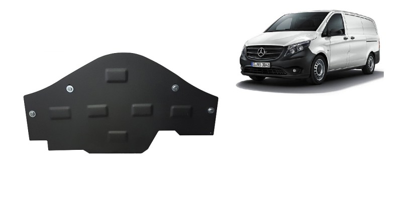 Stahl Unterfahrschutz für Stop-Start system Mercedes V-Class W447, 4x2, 1.6 D (2014-2026)