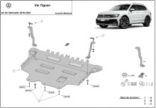 Aluminium Unterfahrschutz für Motor Volkswagen Tiguan (2016-2024)