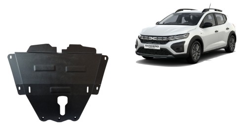 Stahl Unterfahrschutz für Motor Dacia Sandero 3 Stepway (2021-2026)