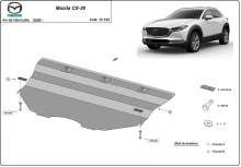 Stahl Unterfahrschutz für Motor Mazda CX-30 (2019-2026)