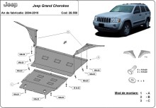 Stahl Unterfahrschutz für Motor Jeep Grand Cherokee (2004-2010)
