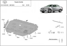Stahl Unterfahrschutz für Motor Toyota Corolla (2007-2012)