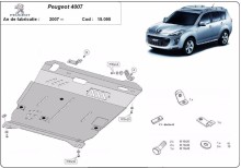 Stahl Unterfahrschutz für Motor Peugeot 4007 (2007-2012)