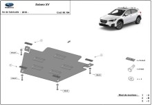 Stahl Unterfahrschutz für Getriebe Subaru XV (2018-2022)