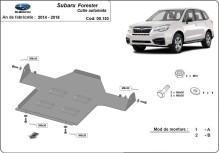 Stahl Unterfahrschutz für Getriebe Subaru Forester 4 - Automatikgetriebe (2014-2018)