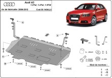 Aluminium Unterfahrschutz für Motor Audi A3 (2009-2012)