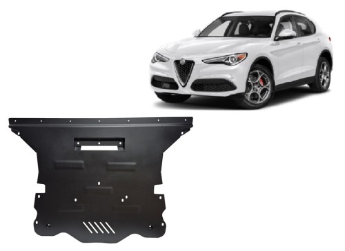 Stahl Unterfahrschutz für Motor Alfa Romeo Stelvio (2016-2026)