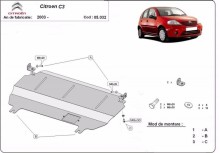 Stahl Unterfahrschutz für Motor Citroen C3 (2003-2018)