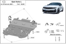 Stahl Unterfahrschutz für Motor Opel Astra L (2021-2026)