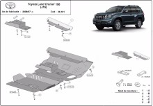 Stahl Unterfahrschutz für Motor Toyota Land Cruiser 150 (2009-2023)