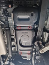 Stahl Unterfahrschutz für Treibstofftank Jac T8 (2018-2026)