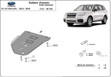 Stahl Unterfahrschutz für Getriebe Subaru Forester 4 - Schaltgetriebe (2014-2018)