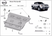 Stahl Unterfahrschutz für Motor, Kühler Nissan Pick Up (1997-2004)