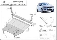 Stahl Unterfahrschutz für Motor, Getriebe VW Polo 6n2 (1999-2001)