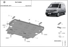 Stahl Unterfahrschutz für Motor VW Crafter (2017-2026)