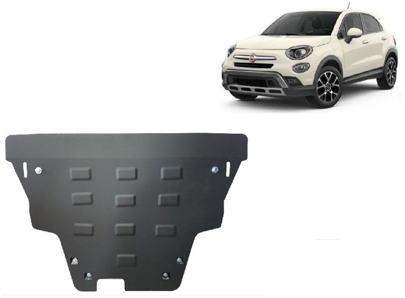 Stahl Unterfahrschutz für Motor Fiat 500x (2014-2026)