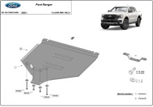 Aluminium Unterfahrschutz für Getriebe Ford Ranger (2023-2026)