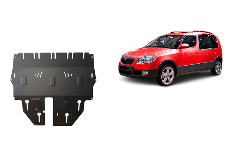 Stahl Unterfahrschutz für Motor Skoda Roomster (2006-2015)