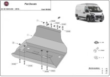 Stahl Unterfahrschutz für Kraftstofftank Fiat Ducato (2018-2026)