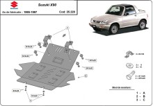 Stahl Unterfahrschutz für Motor Suzuki X90 (1988-1999)