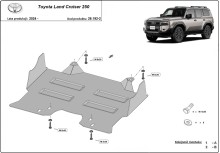 Stahl Unterfahrschutz für Motor Toyota Land Cruiser 250 (2024-2026)