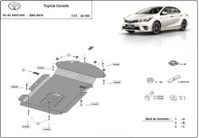 Stahl Unterfahrschutz für Katalysator Toyota Corolla (2013-2018)