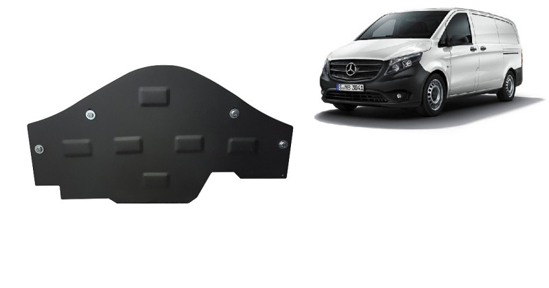Stahl Unterfahrschutz für Stop-Go system Mercedes Vito W447, 4x2, 1.6 D (2014-2026)