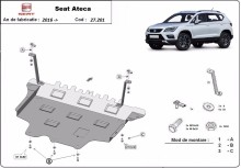 Stahl Unterfahrschutz für Motor Seat Ateca (2016-2026)