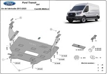 Aluminium Unterfahrschutz für Motor Ford Transit (2013-2023)