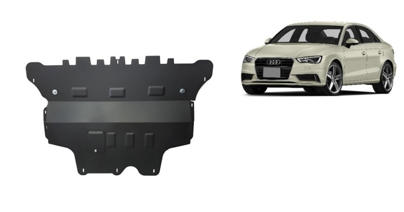 Stahl Unterfahrschutz für Motor Audi A3 (8V) - Automatikgetriebe (2012-2020)