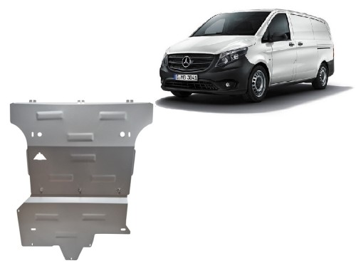 Aluminium Unterfahrschutz für Motor Mercedes V-Classe (2020-2026)