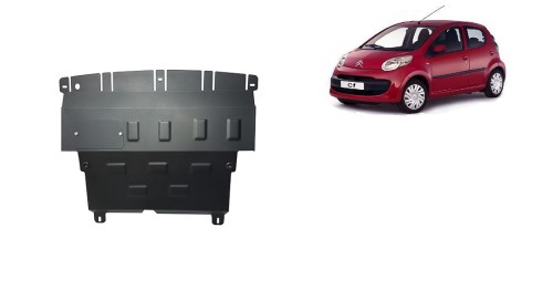 Stahl Unterfahrschutz für Motor Citroen C 1 (2005-2014)