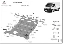 Aluminium Unterfahrschutz für Motor Citroen Jumper (2016-2026)