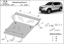 Stahl Unterfahrschutz für Motor SsangYong Rexton 2 (2007-2017)