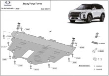 Stahl Unterfahrschutz für Motor Ssangyong Torres (2022-2026)