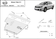 Stahl Unterfahrschutz für Motor Nissan Tiida (2007-2011)