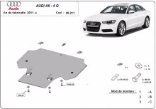 Stahl Unterfahrschutz für Getriebe Audi A6 (2011-2018)