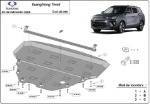 Stahl Unterfahrschutz für Motor SsangYong Tivoli (2023-2026)