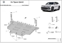 Aluminium Unterfahrschutz für Motor Volkswagen Tiguan (2024-2026)