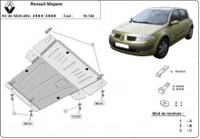 Stahl Unterfahrschutz für Motor Renault Megane 2 (2004-2008)