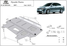 Stahl Unterfahrschutz für Motor Hyundai Elantra 1 (2007-2011)