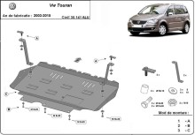 Aluminium Unterfahrschutz für Motor Volkswagen Touran (2003-2015)
