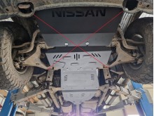 Aluminium Unterfahrschutz für Getriebe Nissan Pathfinder (2005-2015)