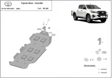 Stahl Unterfahrschutz für Treibstofftank Toyota Hilux Invincible (2021-2026)