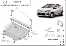 Stahl Unterfahrschutz für Motor Mazda 2 (2008-2014)