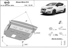 Stahl Unterfahrschutz für Motor Nissan Micra (2016-2026)