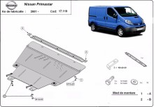 Stahl Unterfahrschutz für Motor Nissan Primastar (2001-2015)